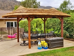 8.5x19 African Reed Tiki Hut